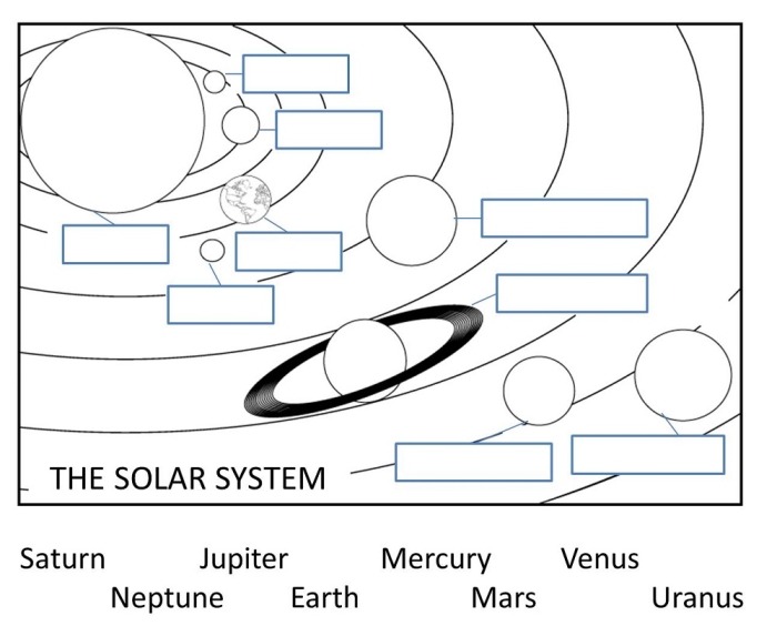 Outer Space Math worksheet featuring fun subtraction exercises for preschoolers