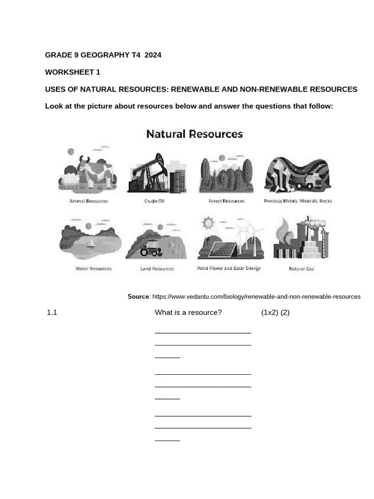 Sixth grade science worksheet focused on analyzing the environmental consequences of overfishing