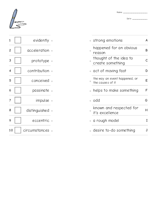 Pairing Up Words Worksheet Number 10 for Fifth Grade Language Arts Fifth grade worksheet featuring a pairing up words activity for contractions and compound words