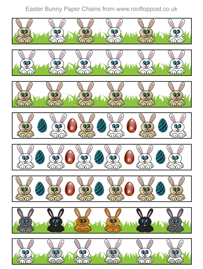 Kindergarten student coloring a paper Easter Bunny craft for a writing worksheet activity