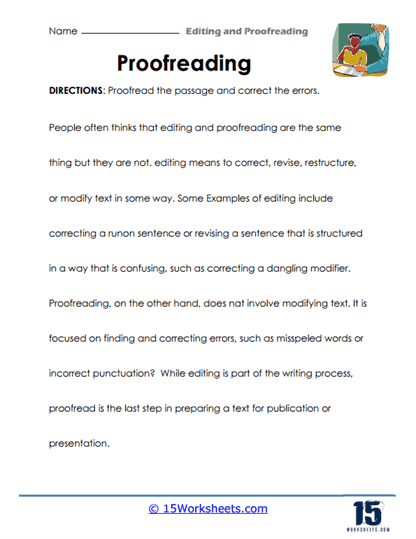 Fifth grade students practicing grammar and mechanics by editing a Victorian love letter worksheet 21
