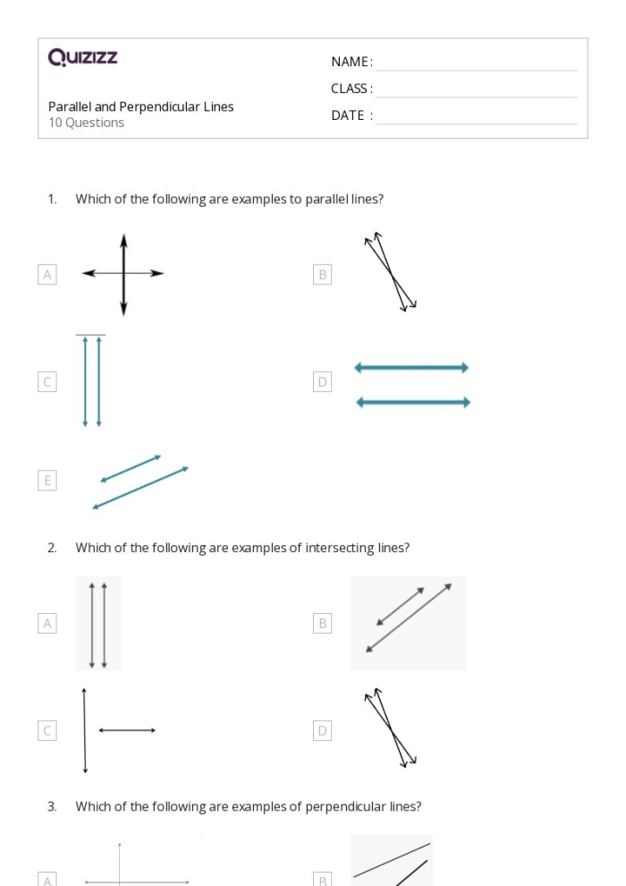 Parallel and Perpendicular Lines Worksheet 15 Fourth Grade Geometry Practice Fourth grade geometry worksheet featuring exercises on identifying parallel and perpendicular lines