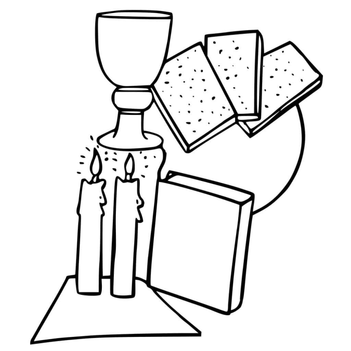 Engaging worksheet for Pre-K learners to explore Passover through coloring activities Passover Coloring Page worksheet featuring traditional ceremonial foods for kids