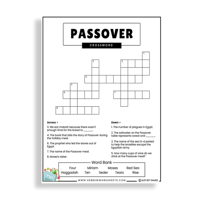 Pre-K coloring page featuring an illustration of the Pharaoh for The Story of Passover worksheet