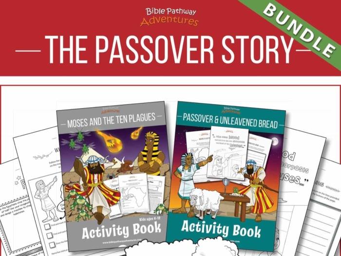 A child coloring activity sheet featuring the story of Passover with an illustration of the Pharaoh to color in