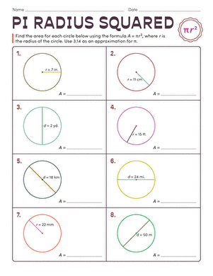 Children working on a geometry worksheet focused on calculating the perimeter of polygons