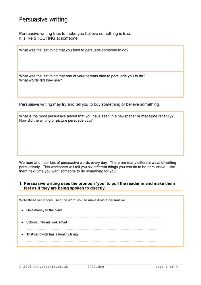Fourth-grade persuasive writing evaluation worksheet illustration Persuasive writing assessment worksheet for fourth graders to evaluate their arguments