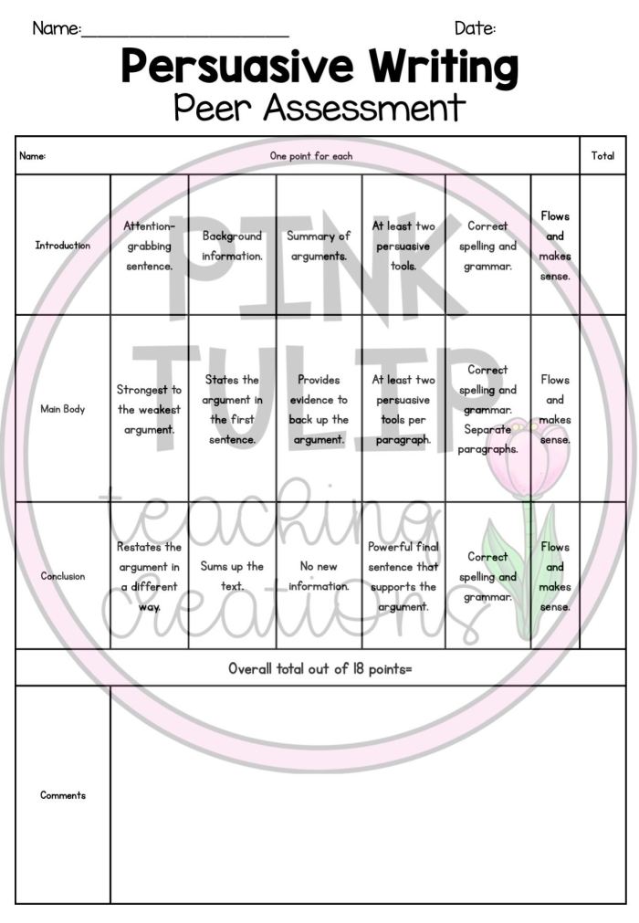 Evaluate your persuasive arguments with this engaging fourth-grade worksheet Persuasive Writing Assessment worksheet for fourth graders to improve their argument evaluation skills