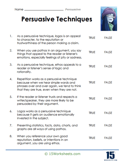 Persuasive Writing Guide worksheet for fourth graders focusing on paragraph structure