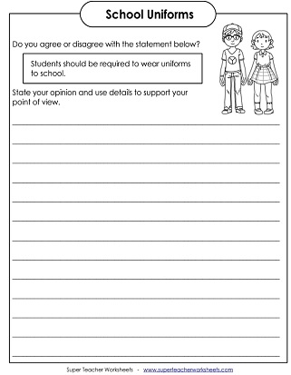 Fourth grade persuasive writing prompt worksheet featuring a creative and fantastical theme