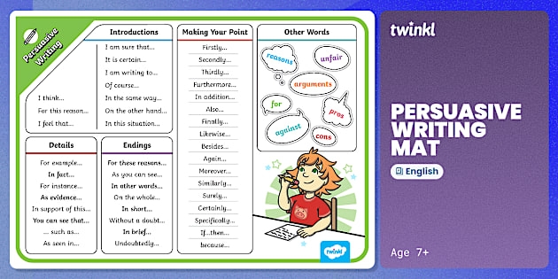 Third grade student filling out a persuasive paragraph writing worksheet about time and money