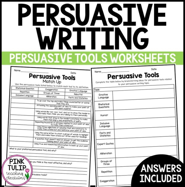 A fourth grade student worksheet featuring a persuasive writing prompt with colorful illustrations and lines for composing arguments