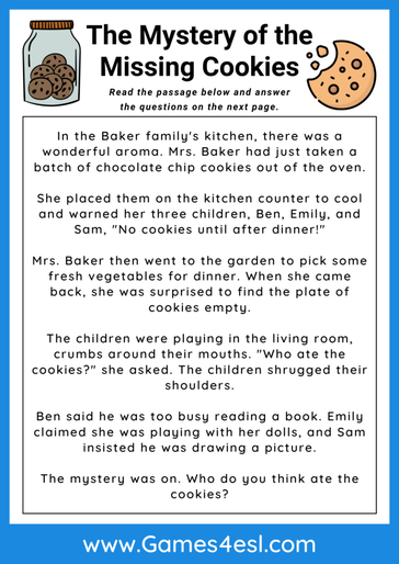 Fourth grade student completing a Peter Pan reading comprehension worksheet