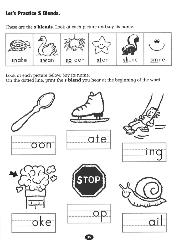 Engaging phonics worksheet designed to enhance word pattern skills Phonics Practice worksheet focusing on blends and digraphs for first graders