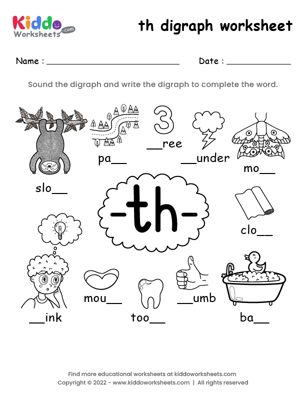 Phonics Review: Engaging digraph "ph" worksheet for kids Worksheet for practicing "ph" digraph words with second graders