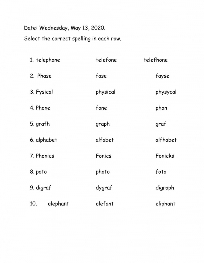 Engaging practice sheet for mastering tricky "ph" words in reading Phonics review worksheet featuring "ph" digraph exercises for second graders