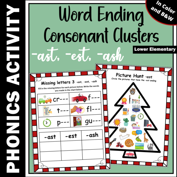 Phonics and Spelling Practice: Final -ch and -tch Consonant Clusters worksheet image 15 Worksheet for fourth graders focusing on sorting and spelling -ch and -tch consonant clusters
