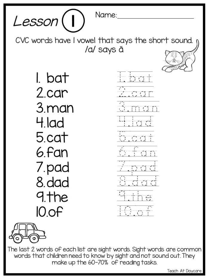 Phonics worksheet for Pre-K students focusing on identifying different beginning sounds in words