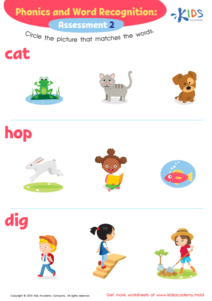 Visual guide illustrating phonological awareness concepts for kindergarten students