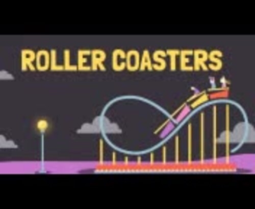 Eighth grade student studying the physics of roller coasters on an informational reading worksheet