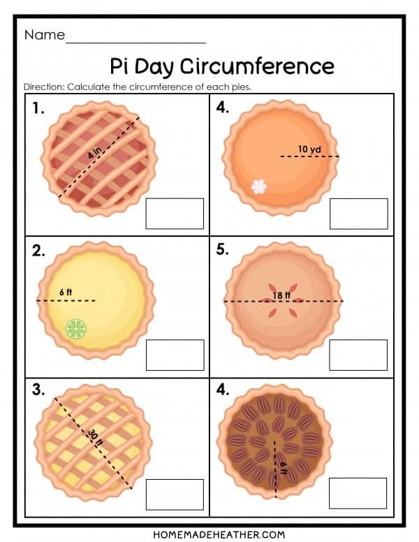 What Is Pi math worksheet for seventh grade geometry students image 8 Seventh grade geometry worksheet titled What Is Pi to help students explore irrational numbers