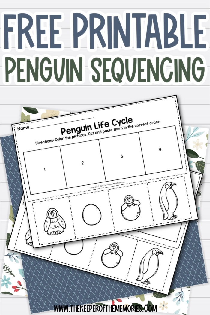 First grade subtraction worksheet featuring a jumbled picture sequencing activity with number ten