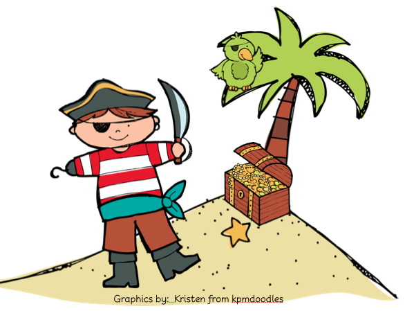 Pirate Number Sense worksheet for second graders featuring a treasure chest and missing numbers to fill in