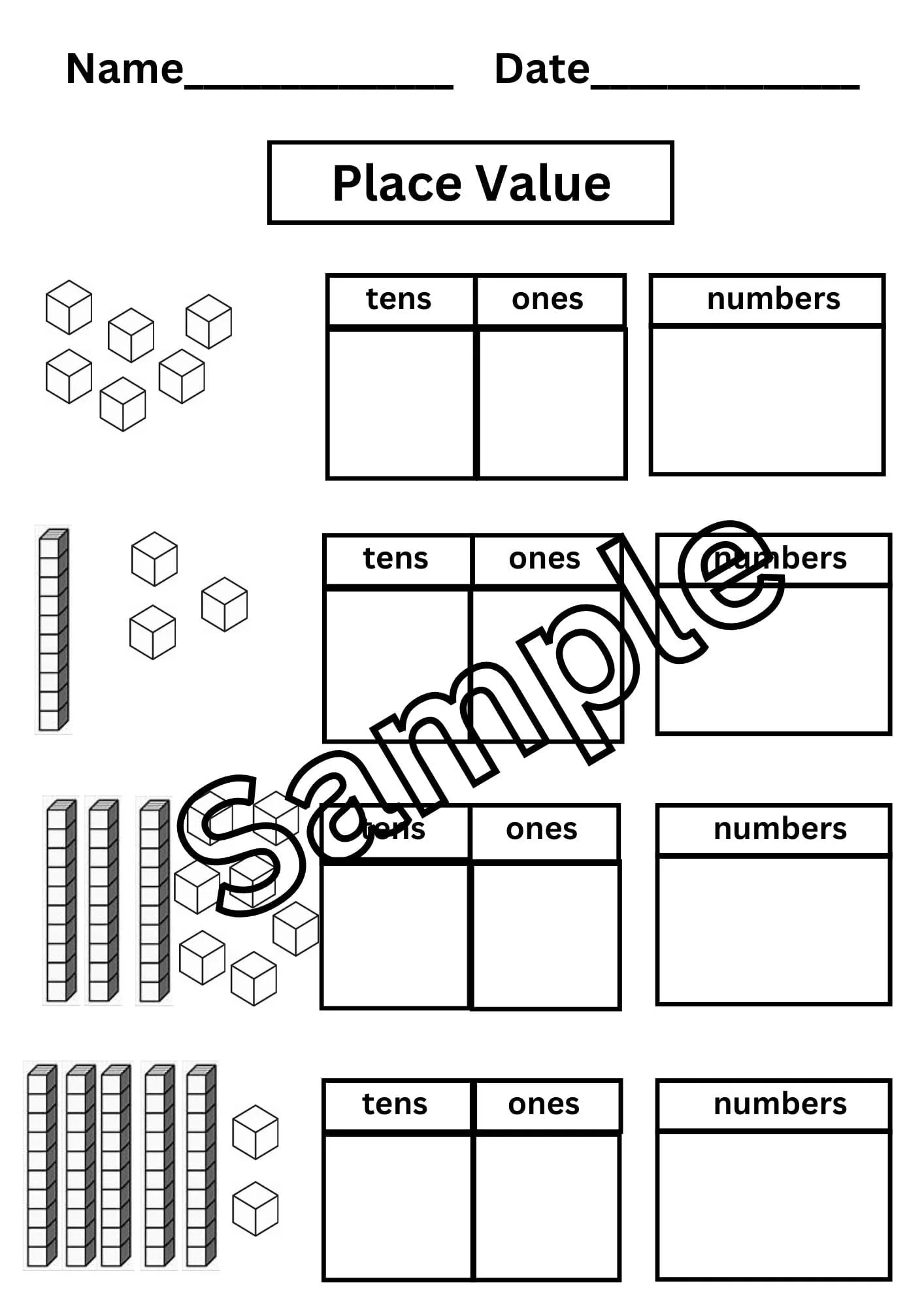 Quick assessment tool for evaluating expanded form and place value skills in math Place Value Check-in worksheet for second graders assessing three-digit understanding
