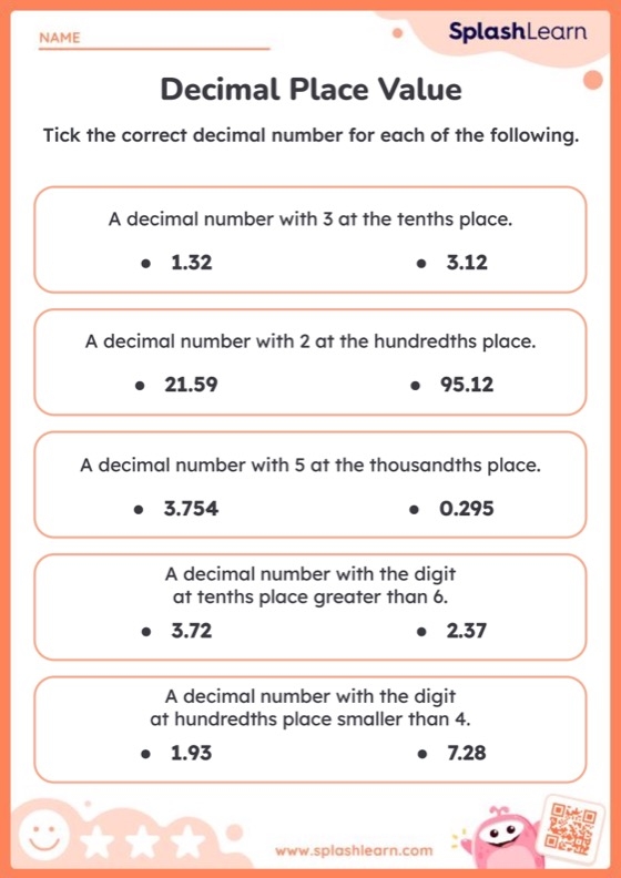 Second grade math worksheet featuring cupcakes with numbers for place value matching practice