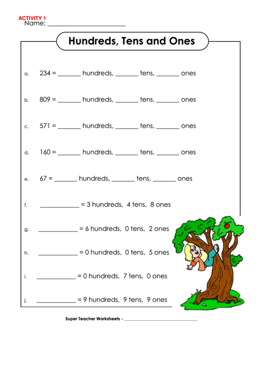 Hundreds, tens, and ones blocks for second graders to practice place value concepts