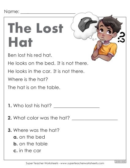 First grade students engaged in a picture comprehension worksheet focused on place value concepts. Picture Comprehension Worksheet for Grade 1 - Image 21.
