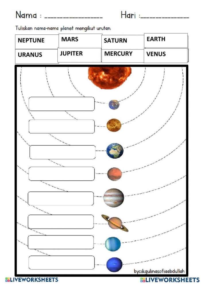 Engaging and educational placemat for learning about the solar system planets Colorful Planet Activity Placemat worksheet for second graders with facts about each planet