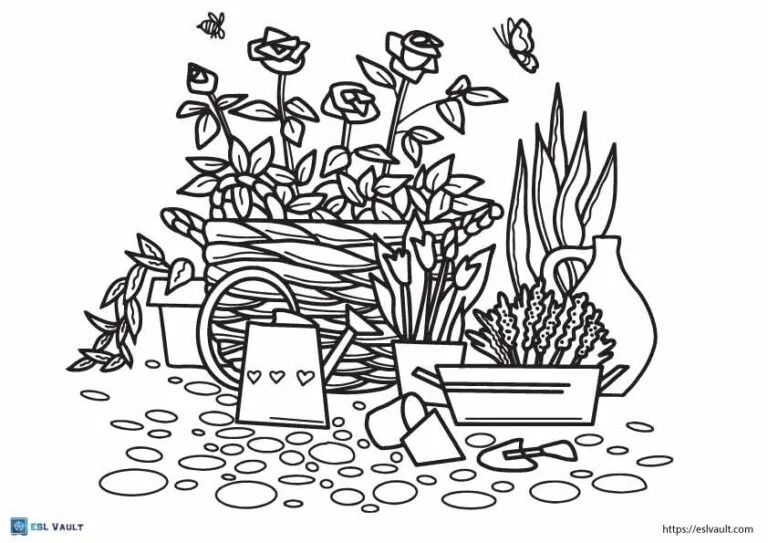 Engaging plant-themed activity sheet designed for learning high frequency words in geometry lessons Color-by-word worksheet featuring plants to enhance sight word recognition for kindergarten students