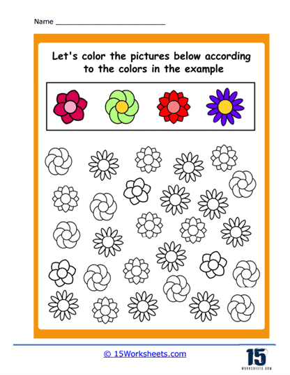 Engaging Plant Color by Word activity to enhance sight word recognition Color by word worksheet featuring a plant theme for kindergarten students