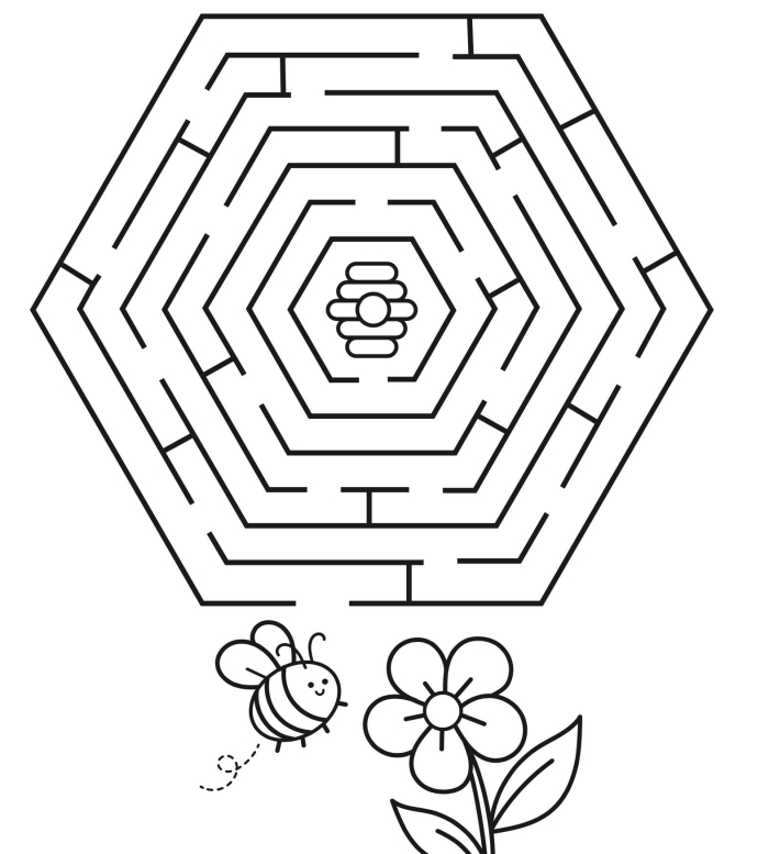 Cute and colorful Busy Bees worksheet designed for preschoolers to enjoy while learning data and graphing skills