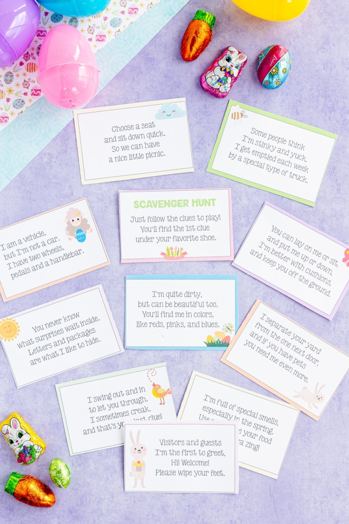 Engaging activity for kids to enjoy during Easter preparation Colorful Easter Egg Hunt Game worksheet for first graders