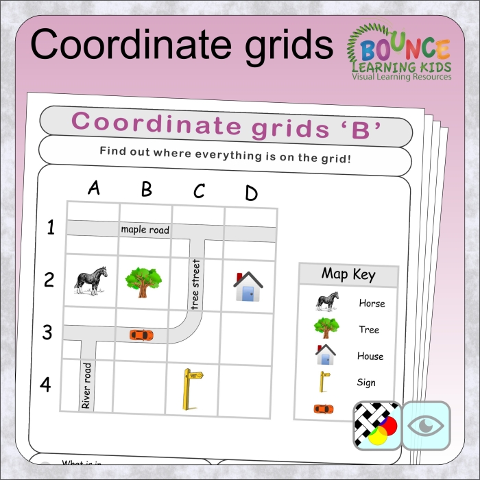 Students playing coordinate grid detective game to practice plotting ordered pairs on a geometry plane worksheet