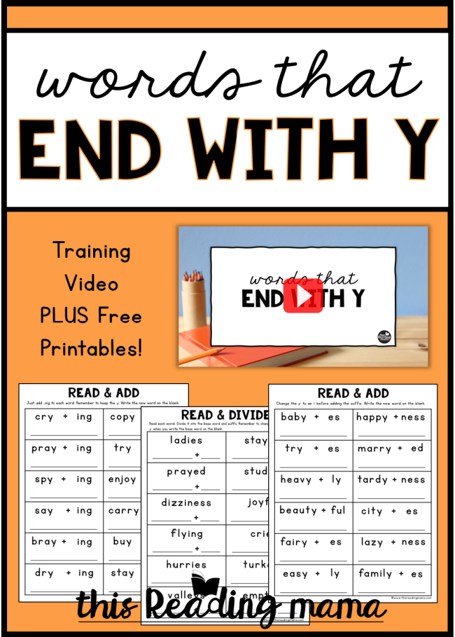 Second grade grammar worksheet showing how to change singular nouns ending in y to plural by adding ies