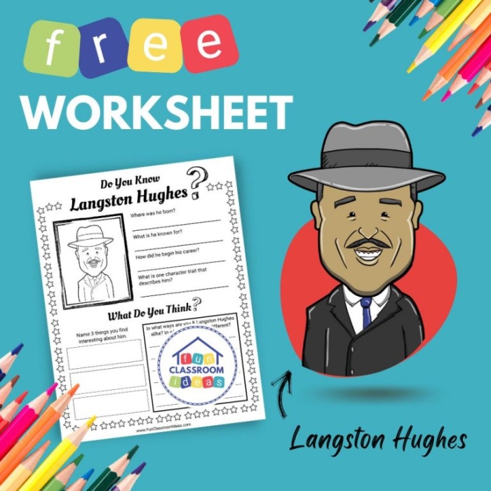 Mother to Son by Langston Hughes poetry analysis worksheet for grade seven students 16 Seventh grade students working on a poetry analysis worksheet featuring Mother to Son by Langston Hughes