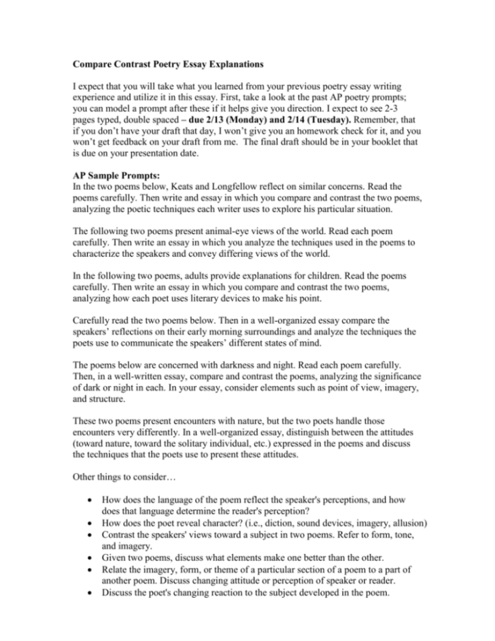 Poetry Analysis Activity Sheet Comparing Two Poems on Beauty Grade 6 Seventh grade reading worksheet comparing poetry themes in I Wandered Lonely as a Cloud and Still will I harvest beauty where it grows