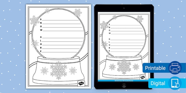 Worksheet featuring the "Poetry in the Snow" activity for kindergarteners focusing on the letter S. Poetry in the Snow worksheet for practicing reading fluency and letter recognition.