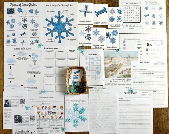 Kindergarten students identifying the letter S on a winter themed poetry worksheet