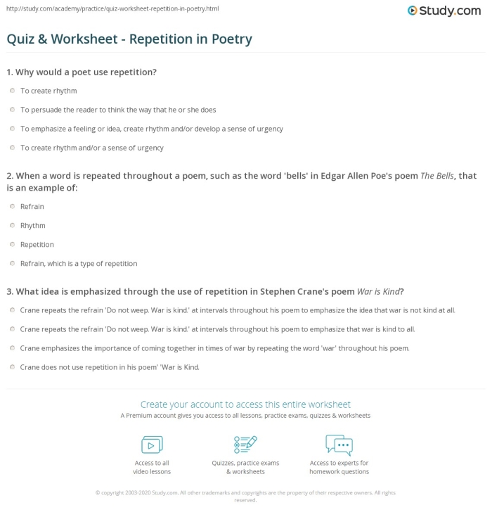 Types of Poetry Worksheet Image Four Third grade student completing a Types of Poetry worksheet with various structure examples