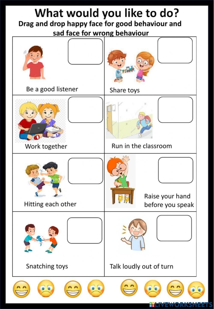 Engaging manners worksheet designed to introduce proper etiquette to young learners Manners worksheet for Pre-K children teaching polite behavior and helpfulness