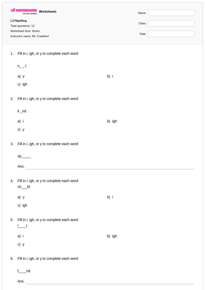 Positional Words and Patterns Worksheet for Pre-K Students 6 Preschool student completing a pattern worksheet focusing on positional words and spatial reasoning