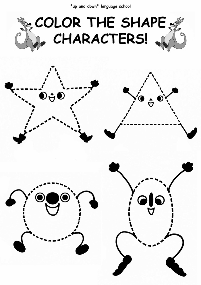 Shape It Up 2D Geometry Assessment Worksheet 13 Pre-K math worksheet titled Shape It Up focused on identifying and drawing basic 2D geometric figures