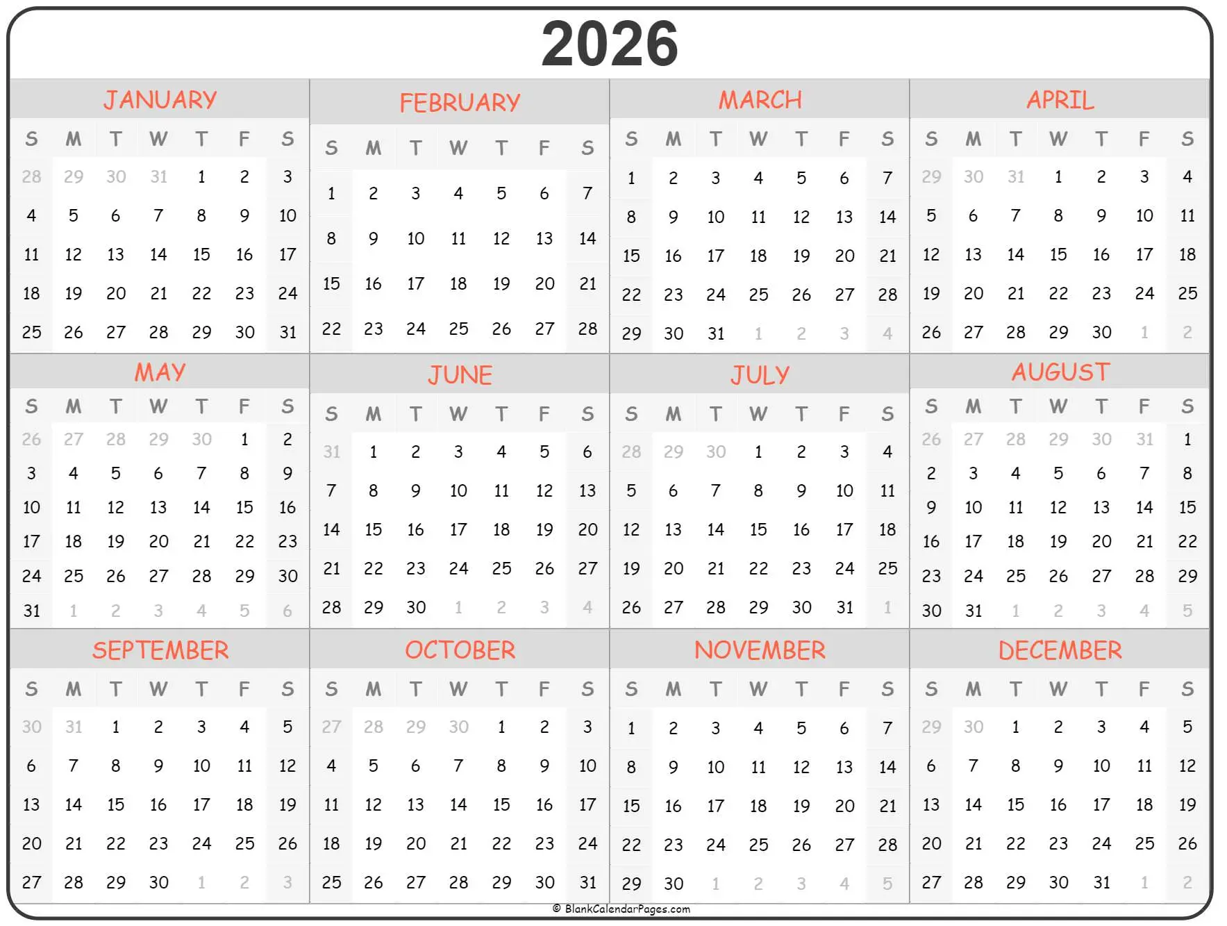 Pre-K addition practice worksheet featuring a fun 2026 calendar theme