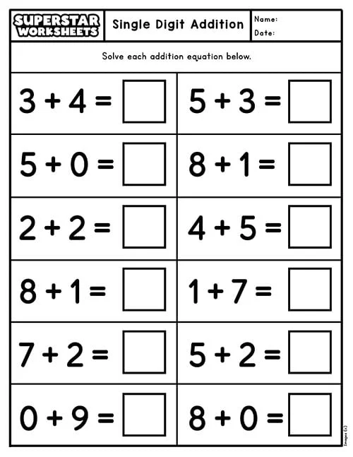 Easter math worksheet featuring a busy bee to help Pre-K students practice addition skills