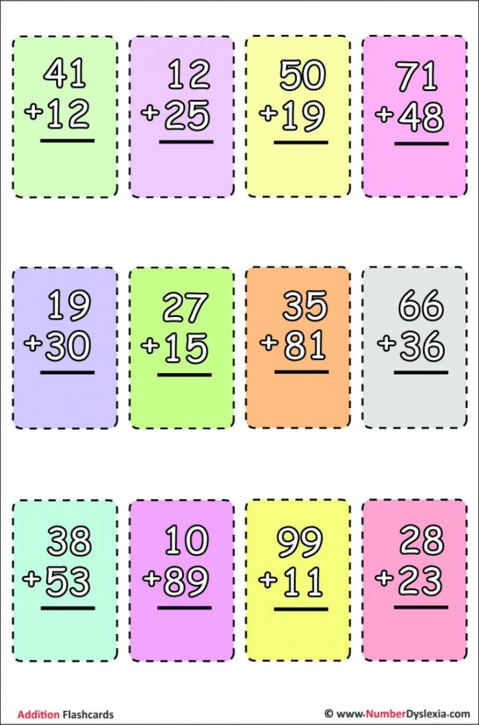 Printable Addition Flash Cards worksheet for pre-k students image 18 Preschooler practicing basic addition skills with a colorful printable math worksheet