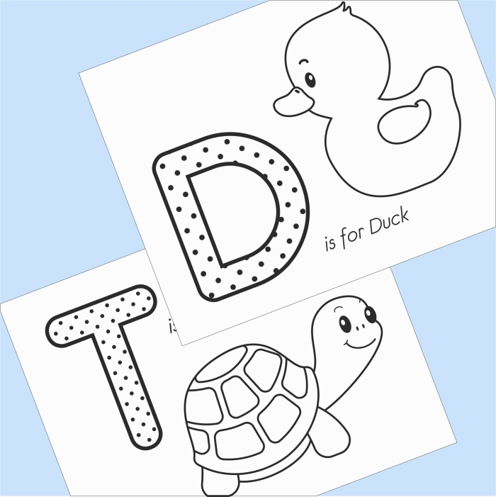 Alphabet Coloring Page Worksheet for Pre-K Students - Image 10 Coloring page featuring uppercase letters designed for Pre-K students to enhance letter recognition and fine motor skills